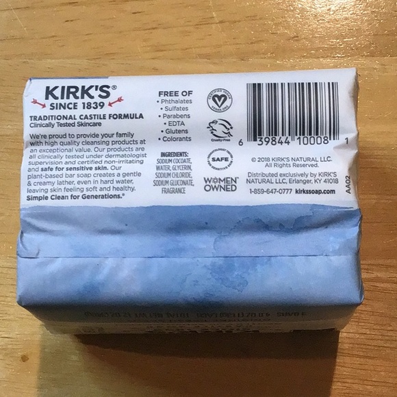 Kirk’s Coconut Oil Castile Soap - Picture 2 of 4